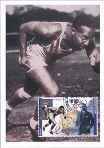 Souvenir Sheet, Eddie Tolan, Cinderellas,  , Athletes, Athletics, Olympic Games, Running