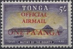 Stamp, Surcharged in Black or Red, Tonga,  , Landscapes