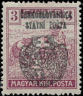 Stamp, Hungarian Reaper Stamp ovpr. ČESKOSLOVENSKÁ STÁTNÍ POŠTA, Czechoslovakia,  
