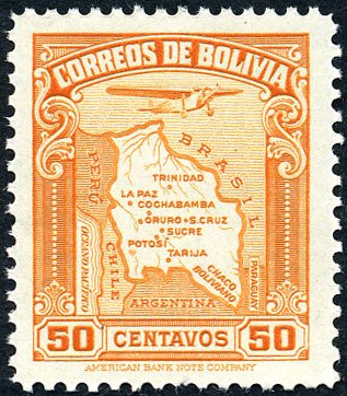 Map and aircraft