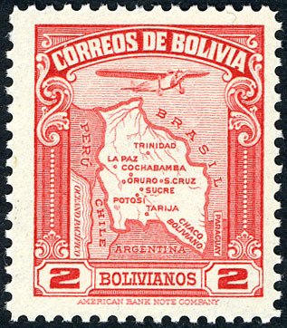 Map and aircraft