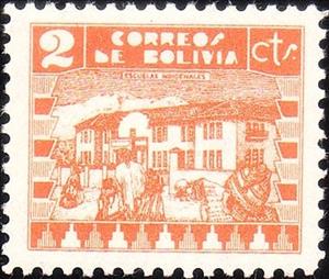 Stamp, School, Bolivia,  