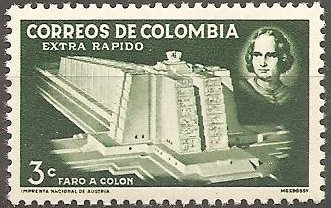 Stamp, Christoph Columbus, Colombia,  , Mausolea
