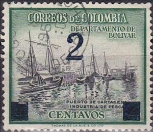 Stamp, Mi.Nr:768(2Cent of 4Cent), Colombia,  