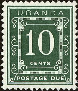Stamp, Numerals, Uganda,  , Numbers