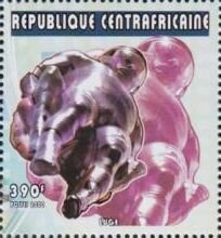 Stamp, Luge., Central African Republic,  , Olympic Games, Sports