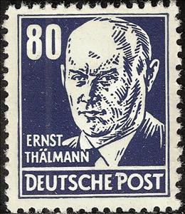 Stamp, Ernst Thälmann (1886-1944), Germany, Democratic Republic,  