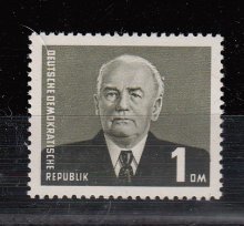 Stamp, State President Wilhelm Pieck, Germany, Democratic Republic,  