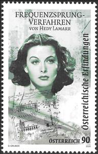 Stamp, Frequency Hopping, by Hedi Lamarr, Austria,  , Actors, Famous People, Science, Scientists