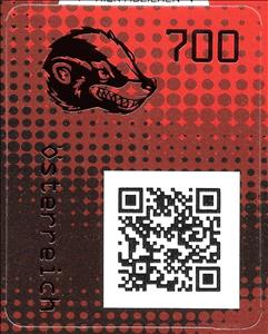 Stamp, Honey Badger, Austria,  , Animals (Fauna), Badgers, Mammals