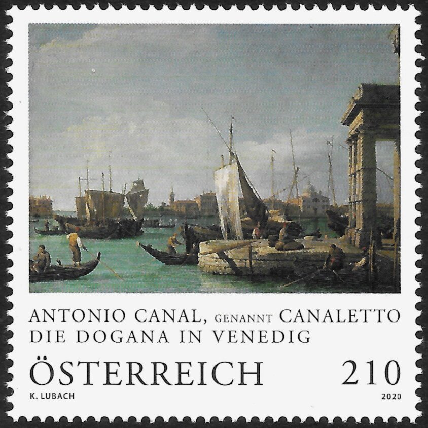 "The Dogana at Venice", by Antonio Canal ("Canaletto")
