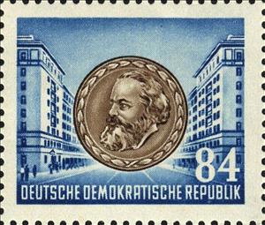 Stamp, Marx, Stalin All, Germany, Democratic Republic,  