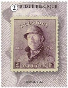 Stamp, 1919 King Albert I, Belgium,  , Famous People, Kings, Royalty, Stamps