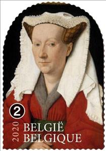 Stamp, Margareta van Eyck by Jan van Eyck(c. 1390-1441), Belgium,  , Art