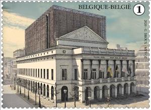 Stamp, Royal Opera of Wallonia, Belgium,  , Opera Houses, Townscapes / City Views