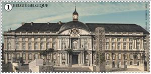 Stamp, Palace of the Prince-Bishops, Belgium,  , Government Buildings, Palaces, Townscapes / City Views