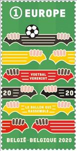 Stamp, Football - The Ball That Unites, Belgium,  , Football (Soccer), Sports