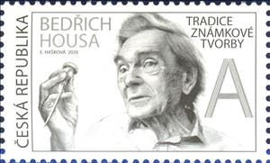 Stamp, Bedřich Housa, Stamp Designer, Czech Republic,  , Artists, Famous People