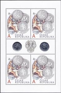 Mini Sheet, 500th Anniversary of the First Minting of Thaler Coin, Czech Republic,  , Coins