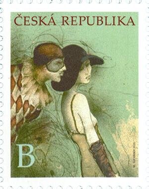 Stamp, Art of Vladimír Suchánek, Czech Republic,  , Art