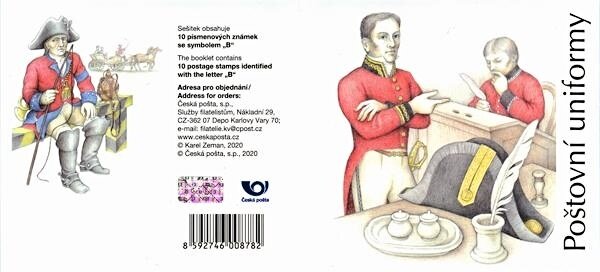 Booklet, Historic Postal Uniform, Czech Republic,  , Equestrianism and horse riding, Horses, Postal History, Uniforms
