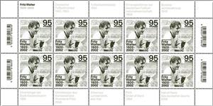 Mini Sheet, Fritz Walter, Footballer, Birth Centenary, Germany, Federal Republic,  , Anniversaries and Jubilees, Athletes, Football (Soccer), Sports
