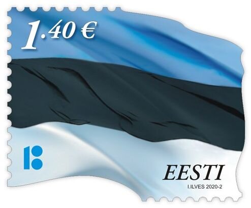 Flag of Estonia (2020 Imprint Date)