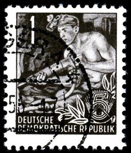 Stamp, Hauer, Germany, Democratic Republic,  