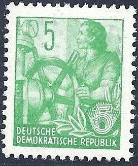 Stamp, Worker, Germany, Democratic Republic,  