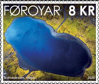 Overhead view of Lake Vatndalsvatn