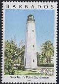 Stamp, Needham’s Point Lighthouse, Barbados,  , Lighthouses