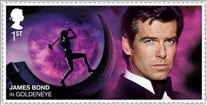 Stamp, Pierce Brosnan in "Goldeneye", United Kingdom of Great Britain & Northern Ireland,  , Actors, Famous People, film