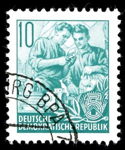 Stamp, Active advice, Germany, Democratic Republic,  