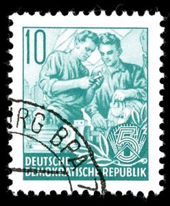 Stamp, Active advice, Germany, Democratic Republic,  