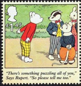 Stamp, There's something puzzling..., United Kingdom of Great Britain & Northern Ireland,  , Cartoons
