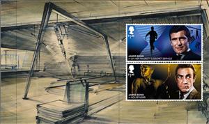 Booklet Pane, James Bond (Prestige Booklet Pane), United Kingdom of Great Britain & Northern Ireland,  , Actors, Famous People, film