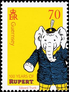 Stamp, Edward Trunk, Guernsey,  , Anniversaries and Jubilees, Cartoons