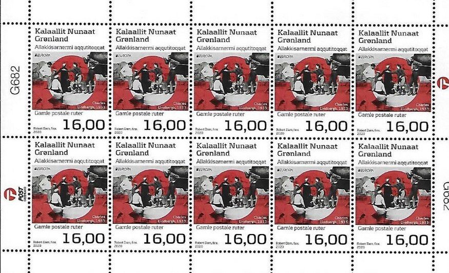Mail Flights of Charles Lindbergh in Greenland 1933