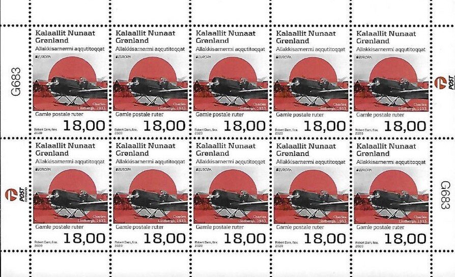 Mail Flights of Charles Lindbergh in Greenland 1933