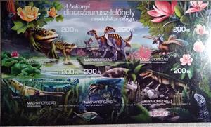 Souvenir Sheet, Bakony Dinosaurs & Prehistoric Life Series II, Hungary,  , Animals (Fauna), Dinosaurs, Prehistorical Animals, Reptiles