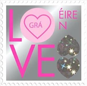 Stamp, Love, Ireland,  , Greetings, Hearts, Love