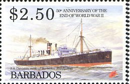 SS Davisian sunk off Barbados, July 10, 1940