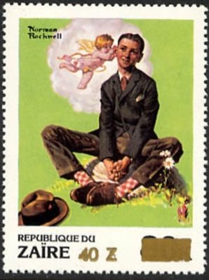 Stamp, CD 1089 overprint new value, Zaire,  , Artists