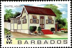 Stamp, House features, Barbados,  