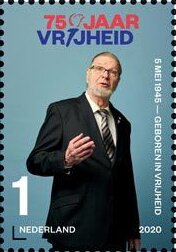 Stamp, Man born on Liberation Day 1945, Netherlands,  , Second World War