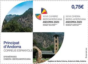 Stamp, 27th Ibero-American Summit, Andorra, Andorra, Spanish Administration,  , Diplomacy