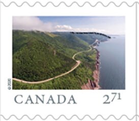 Stamp, Cabot Trail, Cape Breton Island, Nova Scotia, Canada,  , Landscapes