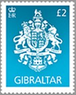 Stamp, Coat of Arms of Gibraltar, Gibraltar,  , Coats of Arms