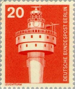 Stamp, Lighthouse Alte Weser, Berlin,  , Lighthouses, Towers, Buildings