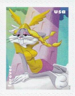 Stamp, Bugs Bunny as Brunhilde, United States of America,  , Cartoons, Comics, Operas, Rabbits